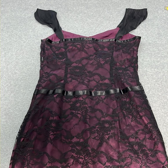 Y2K Whimsigoth Dark Fairy Dress Size 8 Petite Lace Gothic Grunge Vamp Cocktail - Picture 8 of 13